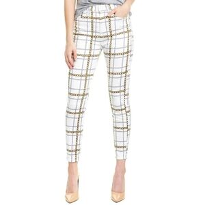 7 For All Mankind Chain Print Ankle Super Skinny Size 34 NWT 7FAM